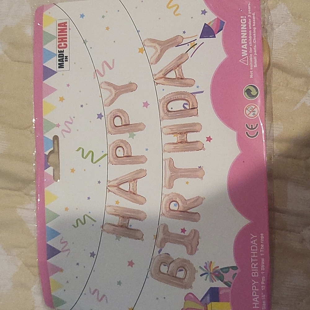HAPPY BIRTHDAY balloon